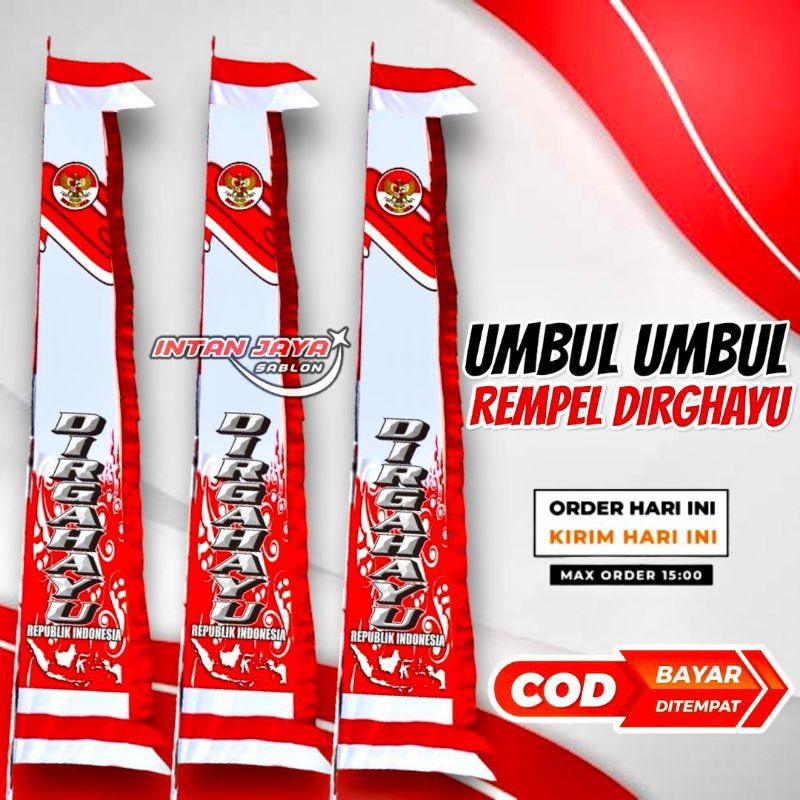 Jual Bendera Umbul Umbul Dirgahayu Rempel Isi 20pcs 1Kodi Umbul Umbul