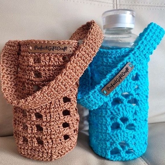 Jual Tas Botol Rajut Crochet Tumbler Bag Shopee Indonesia