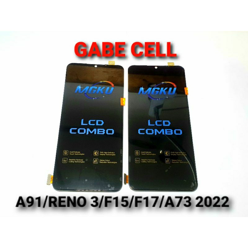 Jual LCD OPPO RENO 3 OPPO A91 F15 F17 FULLSET TOUCHSCREEN NOT