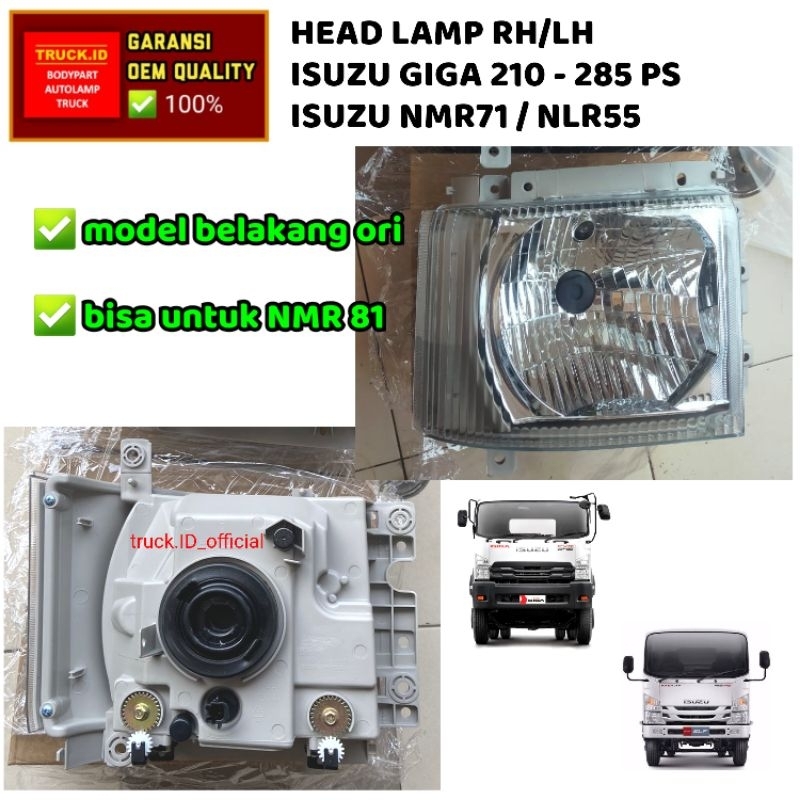 Jual Headlamp Asst Lampu Depan Besar Atau Head Lamp Isuzu Giga Elf