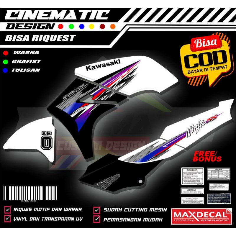 Jual Sticker Striping Ninja Ss Custom Transparan Uv A Bisa Riquest