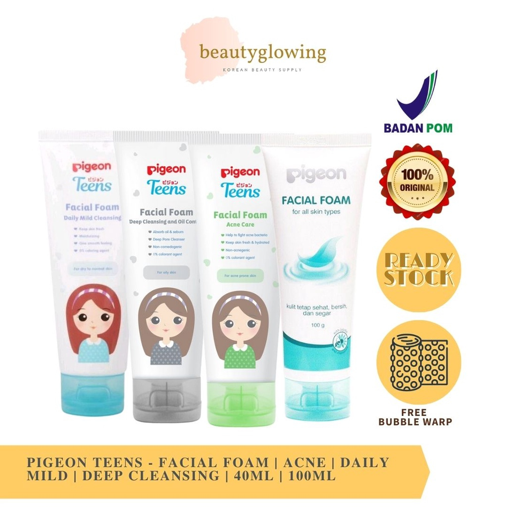 Jual Pigeon Teens Facial Foam Face Wash Ml Ml Acne Care All