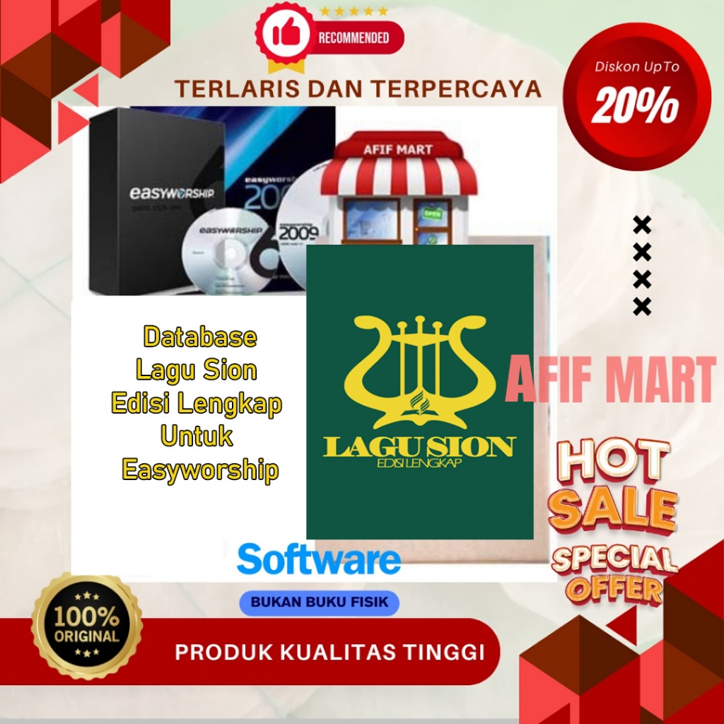 Jual Database Easyworship Lagu Sion Edisi Lengkap Multimedia Gereja