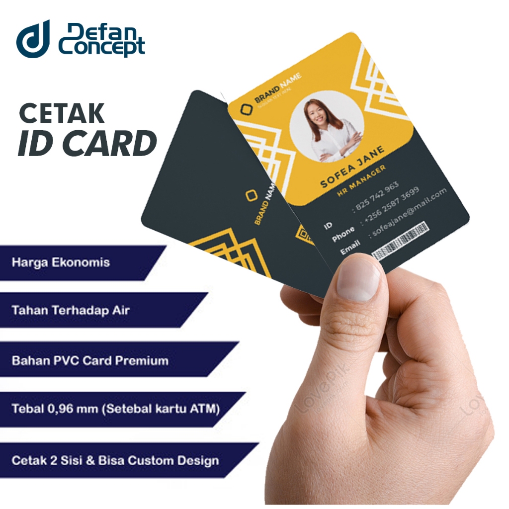 Jual Cetak Kartu Id Card Sisi Shopee Indonesia