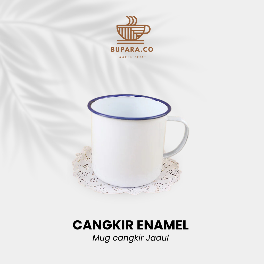 Jual Cangkir Enamel Mug Jadul Gelas Kopi Teh Ukuran Cm X Cm