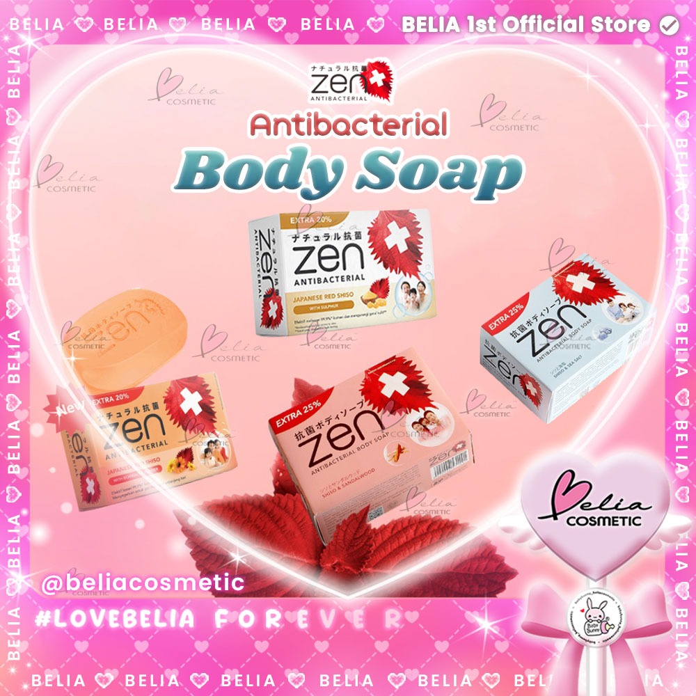 Jual Belia Zen Antibacterial Body Soap Besar Kecil Sabun Mandi Batang