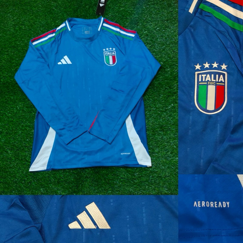 Jual ITALI ITALY HOME LONG SLEEVE JERSEY BAJU BOLA LENGAN PANJANG PIALA