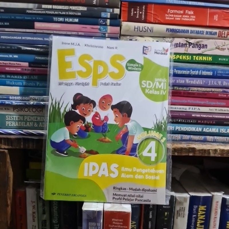 Jual Esps IPAS VOLUME 1 Kelas 4 SD KURIKULUM MERDEKA BY ERLANGGA