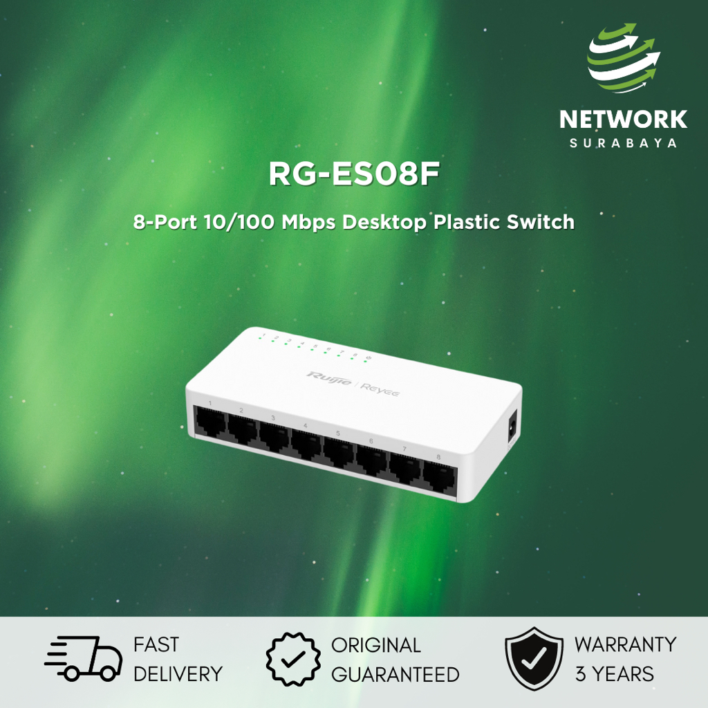 Jual Ruijie Reyee Rg Es F Port Mbps Unmanaged Non Poe Switch