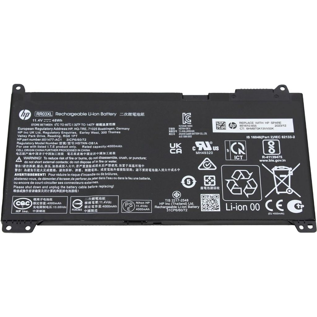 Jual Baterai HP ProBook 430 440 450 455 470 G4 G5 MT20 RR03XL HSTNN