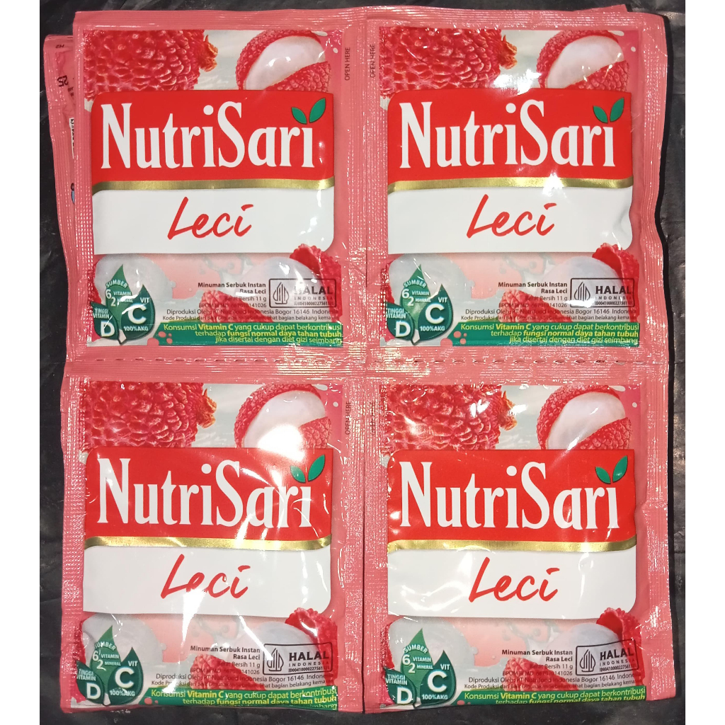 Jual NutriSari Aneka Rasa Leci 1 Renceng Isi 10 Sachet Shopee