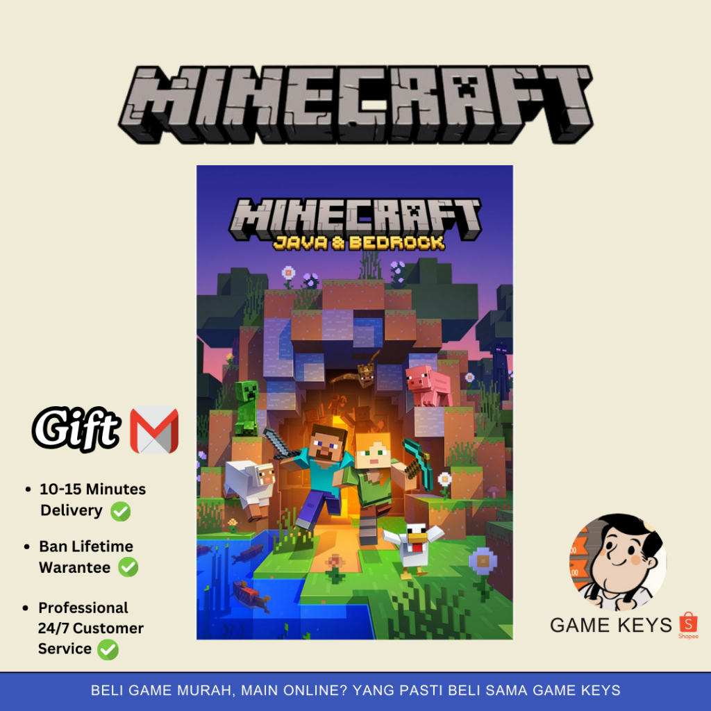 Jual Minecraft Java Bedrock Gift Shopee Indonesia