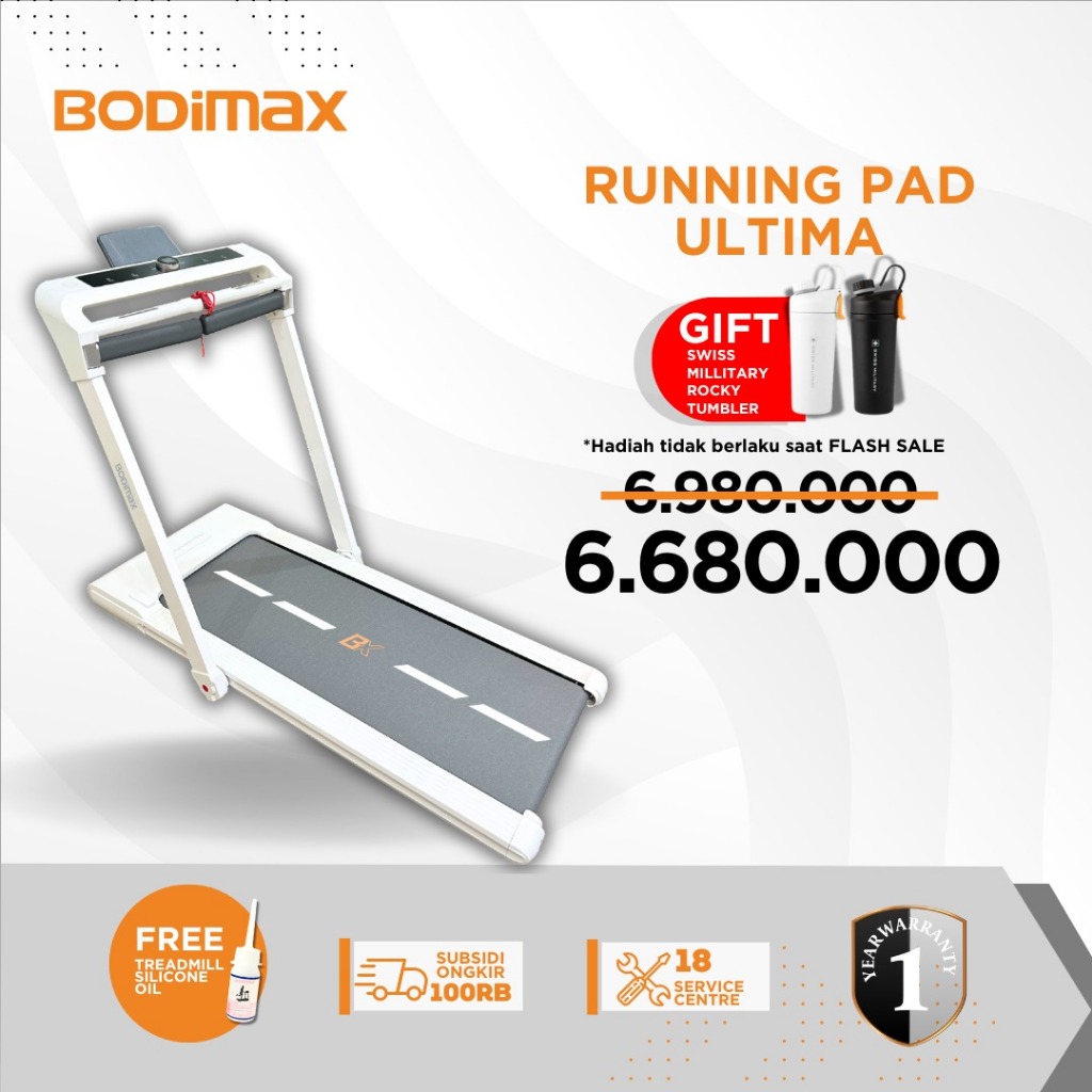 Jual BODIMAX RUNNING PAD ULTIMA Treadmill Digital Bodimax Shopee