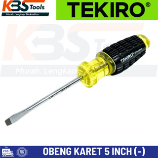 Jual Tekiro Obeng Gagang Karet Plus Minus