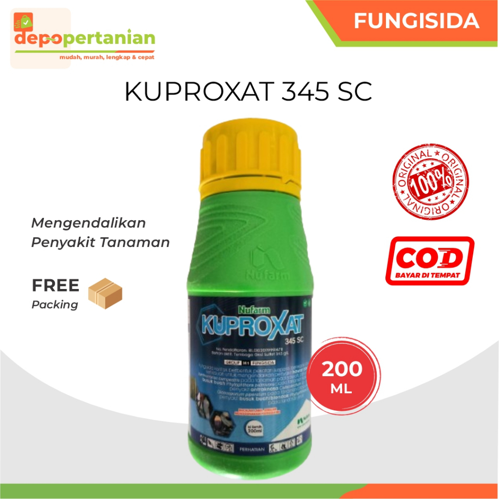 Jual Kuproxat 345 SC 200 Ml Fungisida Bakterisida Pembasmi Penyakit