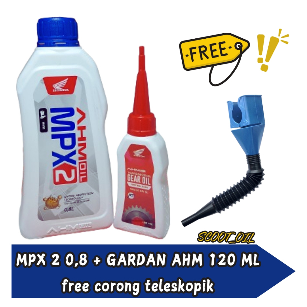 Jual Paket Oli Mpx Ml Gardan Ahm Ml Original Free Corong Oli