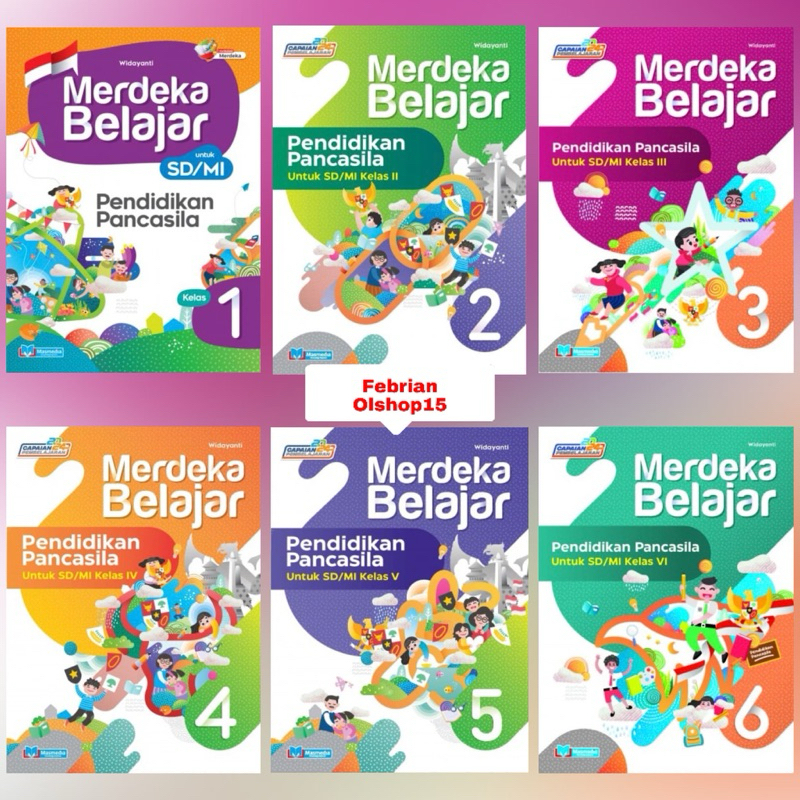 Jual BUKU MERDEKA BELAJAR PENDIDIKAN PANCASILA SD MI KELAS 1 2 3 4 5 6