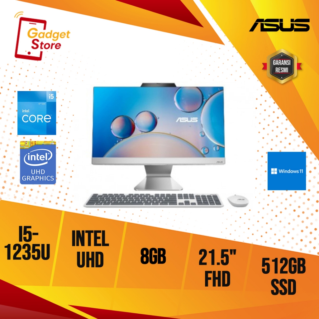 Jual ASUS PC AIO A3202WBAK WPB585W I5 1235U 8GB 512GB SSD 21 5 WIN11