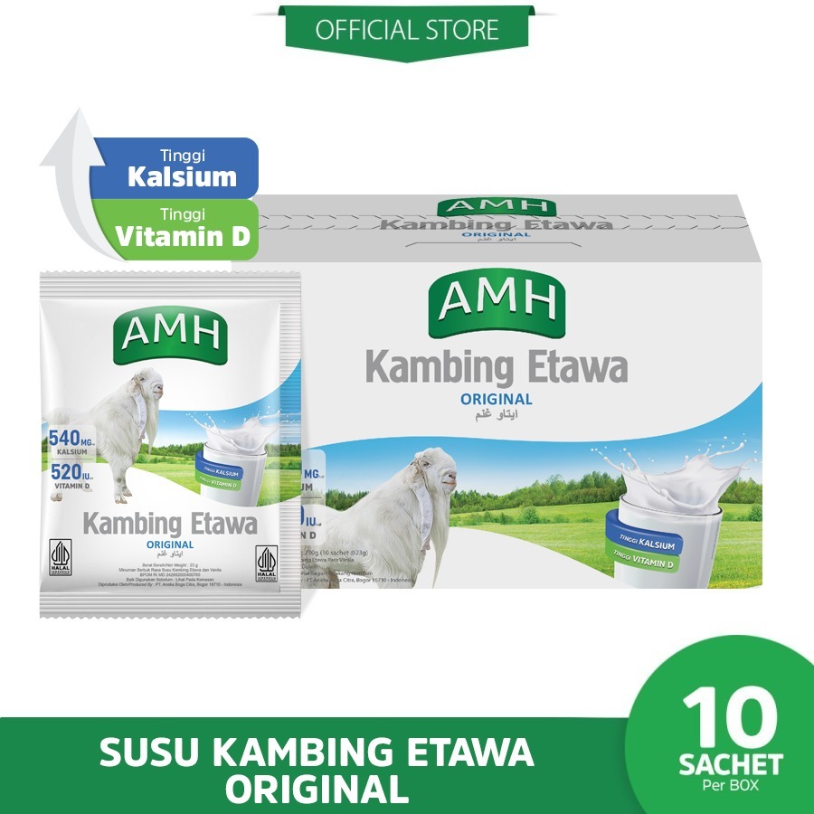 Jual AMH Susu Kambing Etawa Variant Original Box 10 Sachet Shopee