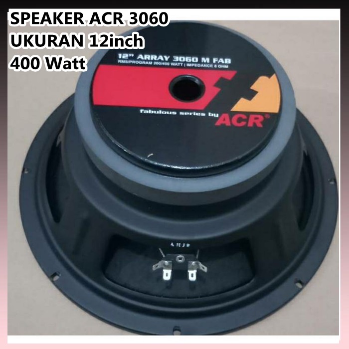 Jual SPEAKER WOOFER ACR 3060 M FABULOUS 12in 12inch FULL RANGE MID LOW