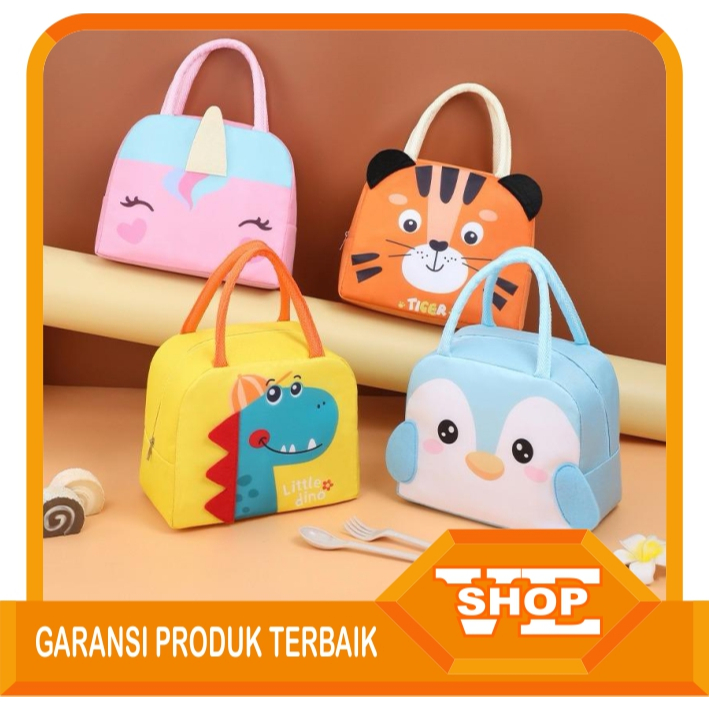 Jual Veshop AA269 Tas Bekal 3D Motif Cartoon Lunch Cooler Bag