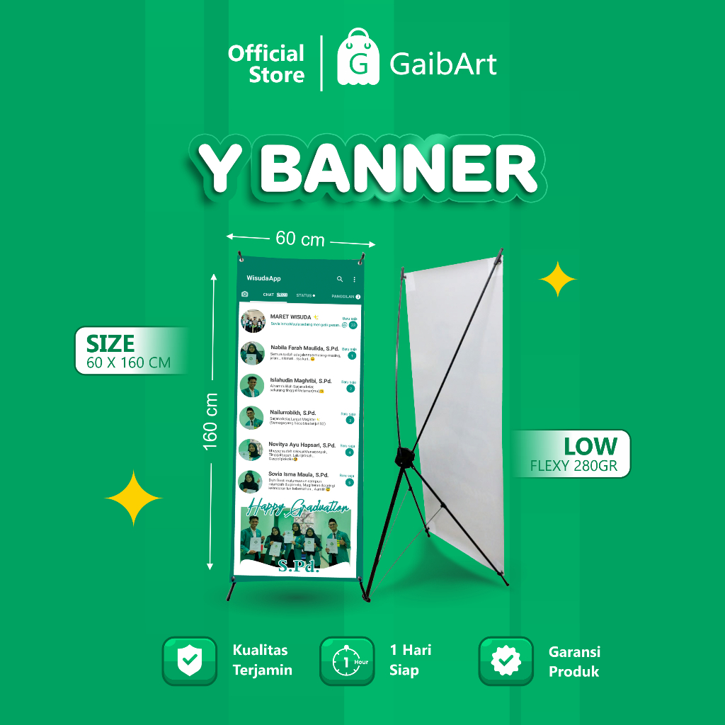 Jual GaibArt Paket Komplit Low Cetak Print Y Banner Flexy 280gr