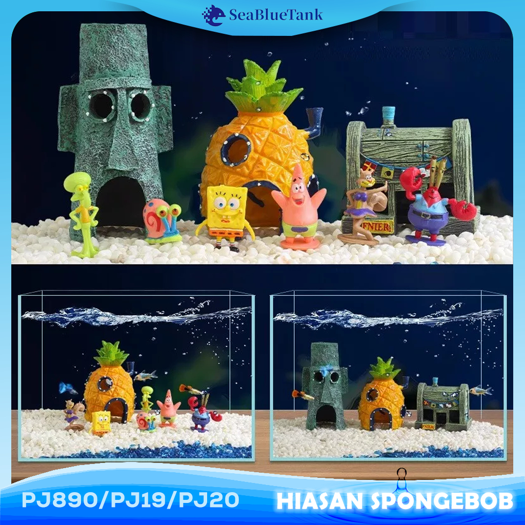 Jual Sbt Hiasan Ornamen Aquarium Pj Pj Pj Spongebob Pcs