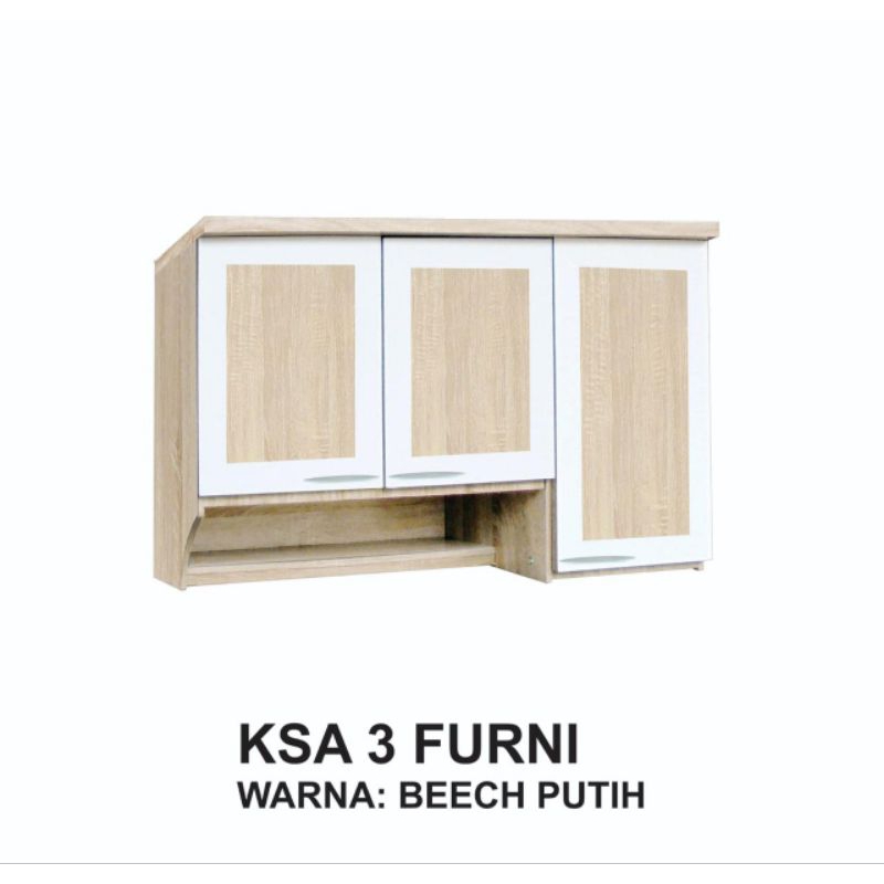 Jual Kitchen Set Atas Minimalis Lemari Gantung Pintu Ksa Kmtop