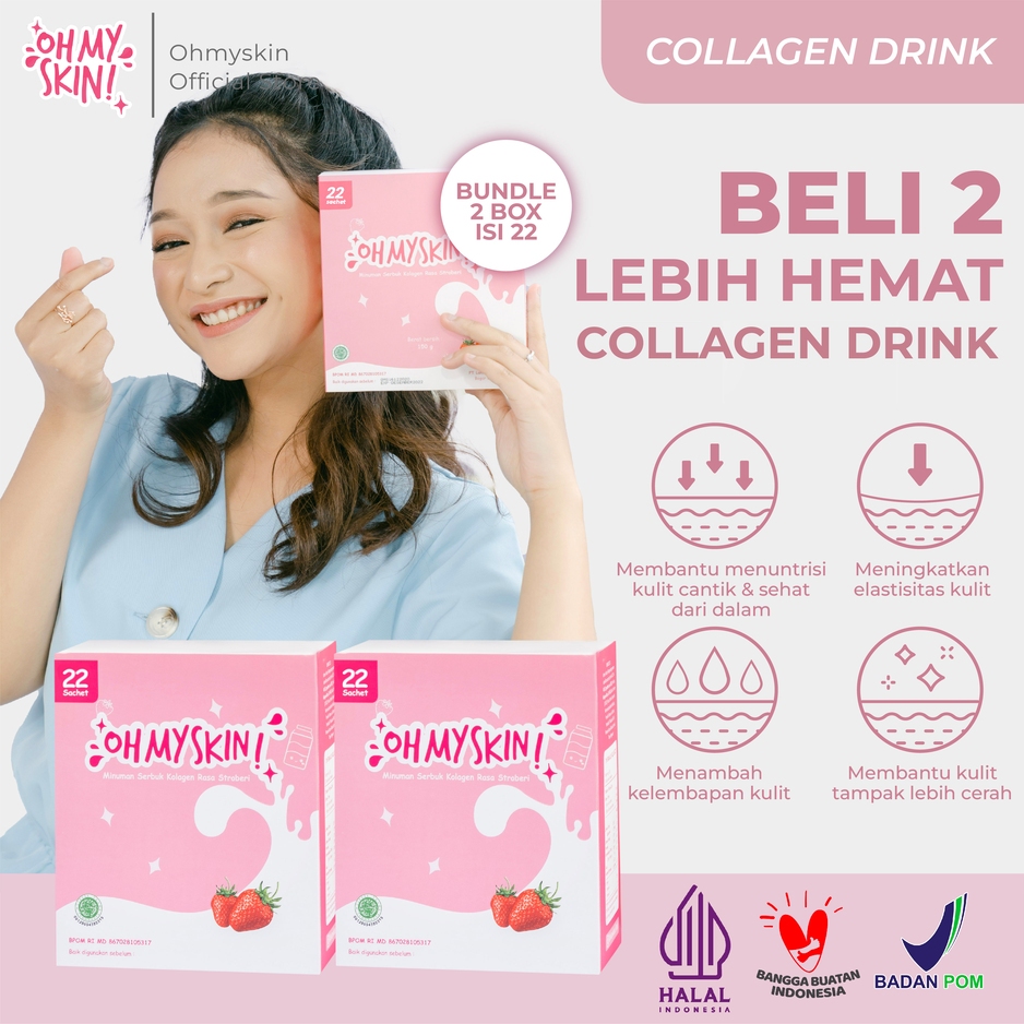 Jual Oh My Skin Paket Kombo Hemat Collagen Drink Collagen Beauty