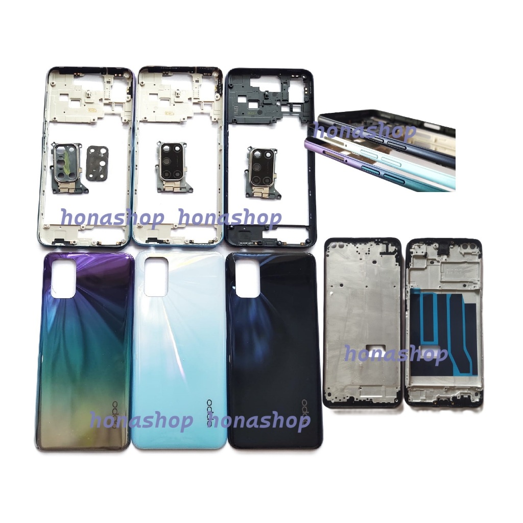 Jual RANGKA TULANG BAZEL CASING HOUSING OPPO A52 OPPO A92 TUTUPAN