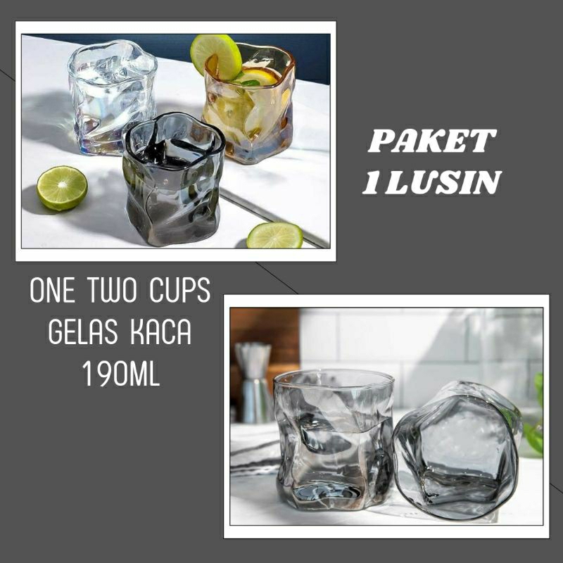 Jual One Two Cups Gelas Kaca Kristal Aestethic Japanese Yamazaki Style