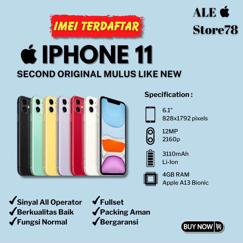 Jual Iphone Gb Gb Gb Imei Terdaftar Seken Mulus Fullset