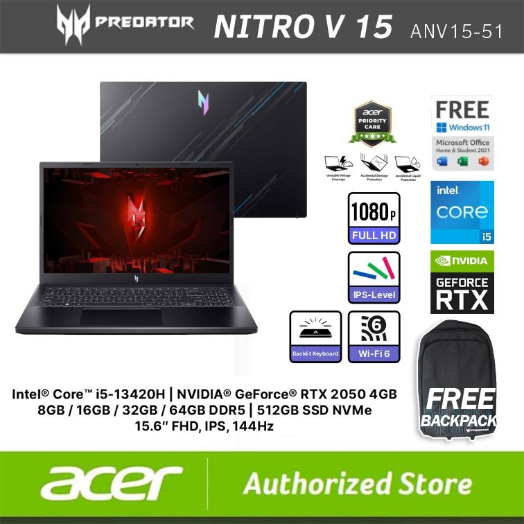 Jual Acer Nitro V Anv I H Nvidia Geforce Rtx Gb Ram