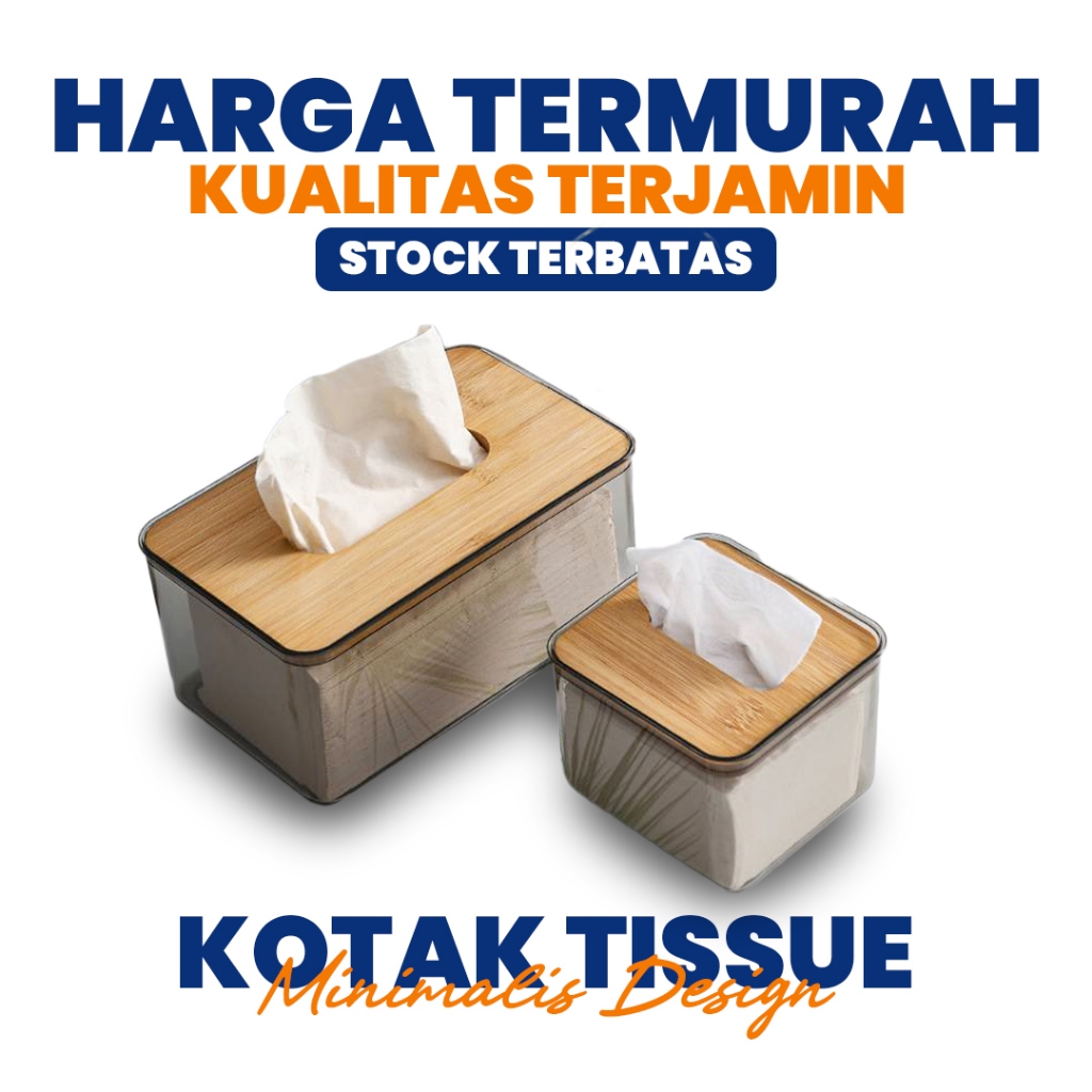 Jual Kotak Tissue Transparan Modern Shopee Indonesia