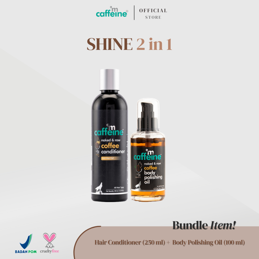 Jual MCaffeine Naked Raw Shine Body Polishing Oil Hair Conditioner