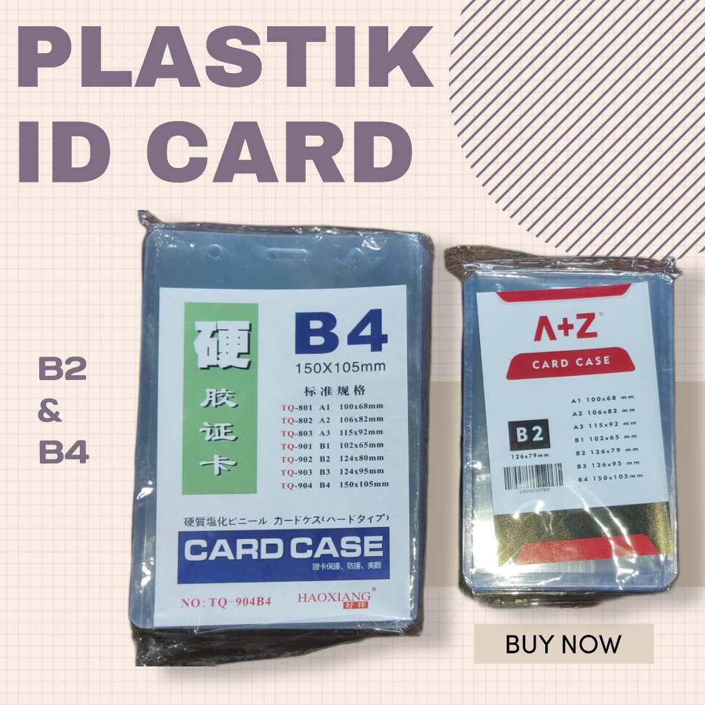 Jual PLASTIK ID CARD B2 B3 B4 CARD CASE Shopee Indonesia