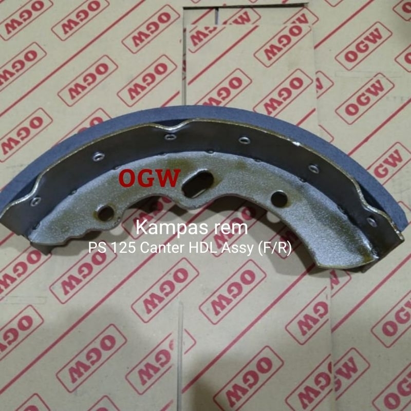 Jual Kampas Rem Brake Shoes PS 125 Canter HDL Assy Asbes F R Shopee