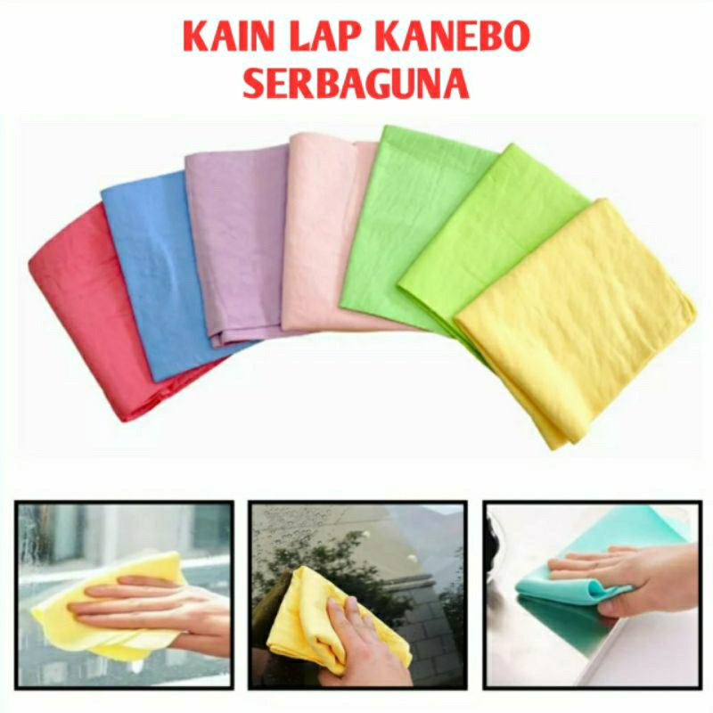 Jual RD Lap Kanebo Serat Chamois Polos Lembaran Kain Serbaguna Dapur