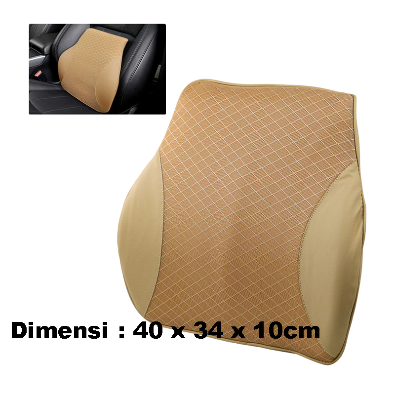 Jual Bantal Leher Mobil Bantal Sandaran Punggung Mobil Headrest