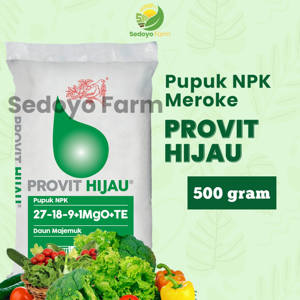 Jual Pupuk Meroke Provit Hijau Gr Kemasan Asli Pabrik Shopee Indonesia