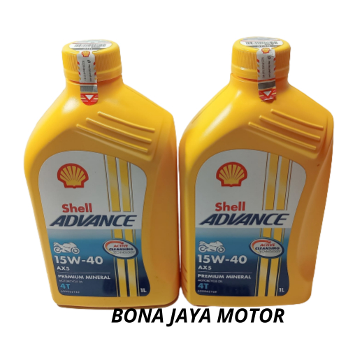 Jual OLI SHELL AX5 1 LITER SAE 15W 40 PREMIUM MINERAL Shopee Indonesia