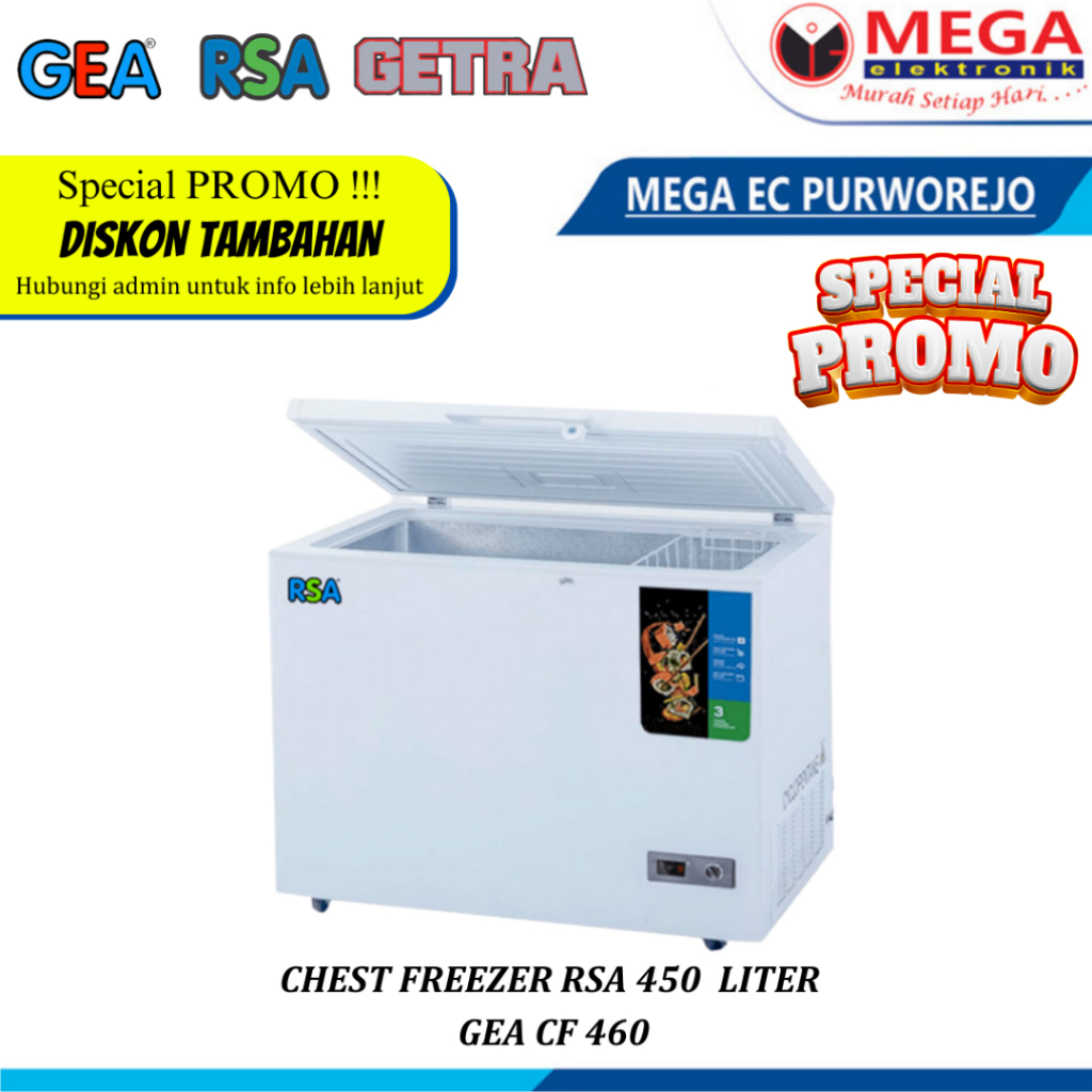 Jual Chest Freezer Rsa Gea Cf Cf Liter Kotak Pembeku