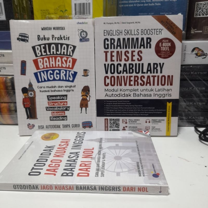 Jual Paket Buku Praktis Belajar Bahasa Inggris Grammar Tenses