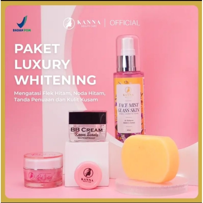 Jual Original Paket Luxury Whitening Kanna Beauty Gluta Soap