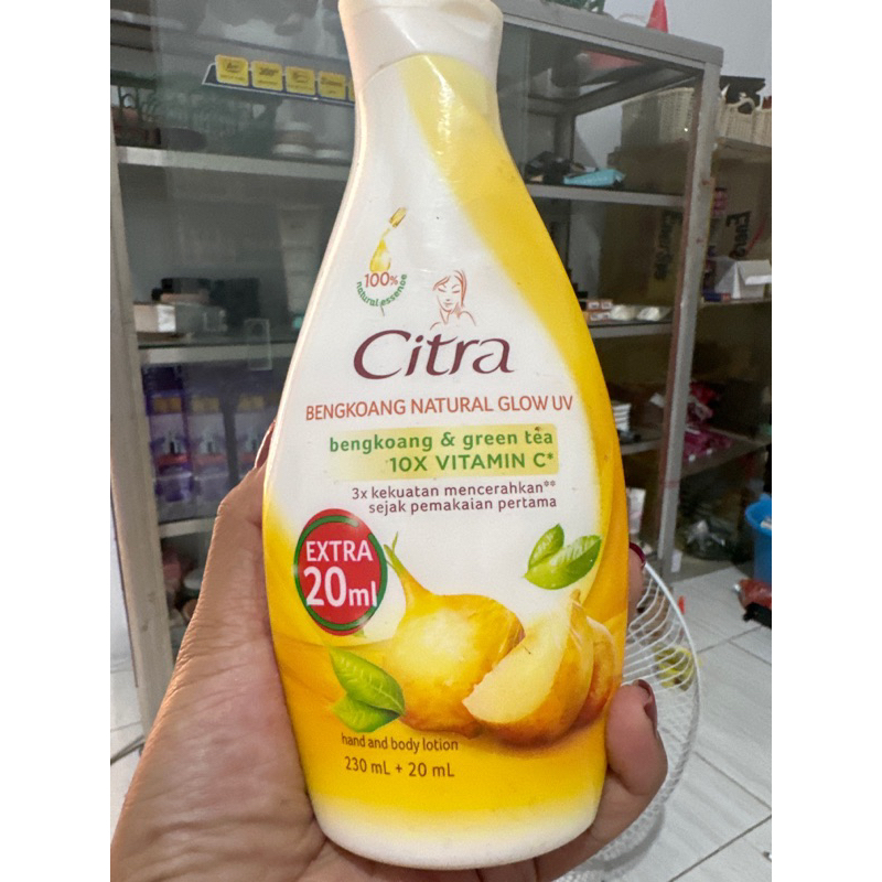 Jual CITRA HAND BODY LOTION 230ML NATURAL GLOWING WHITE PEARLY WHITE