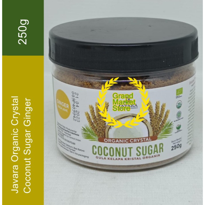 Jual Javara Organic Crystal Coconut Sugar Ginger G Gula Kelapa Jahe