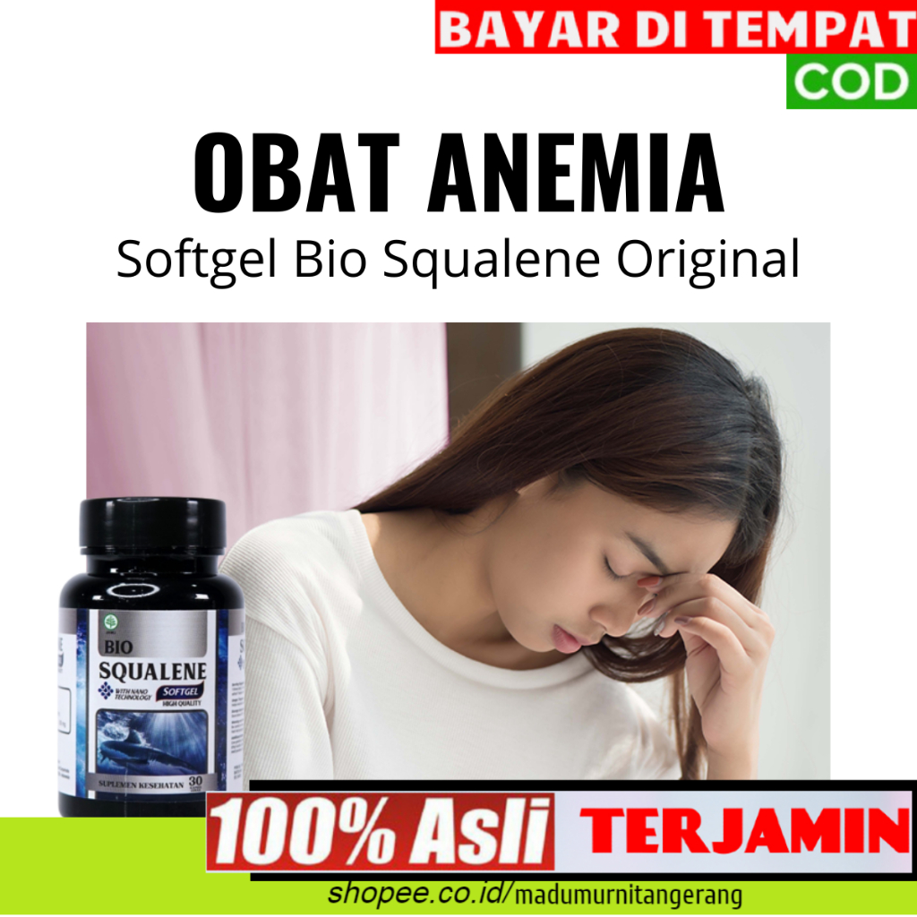 Jual Obat Herbal Untuk Penderita Anemia Softgel Bio Squalene