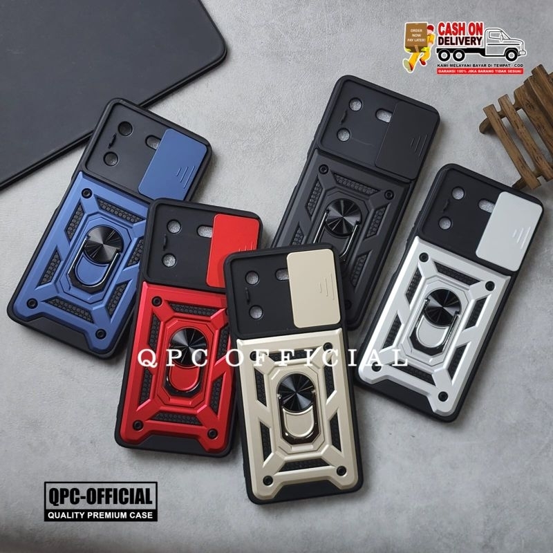 Jual Tecno Pova Case Armor Slide Protect Kamera Case Robot Slide