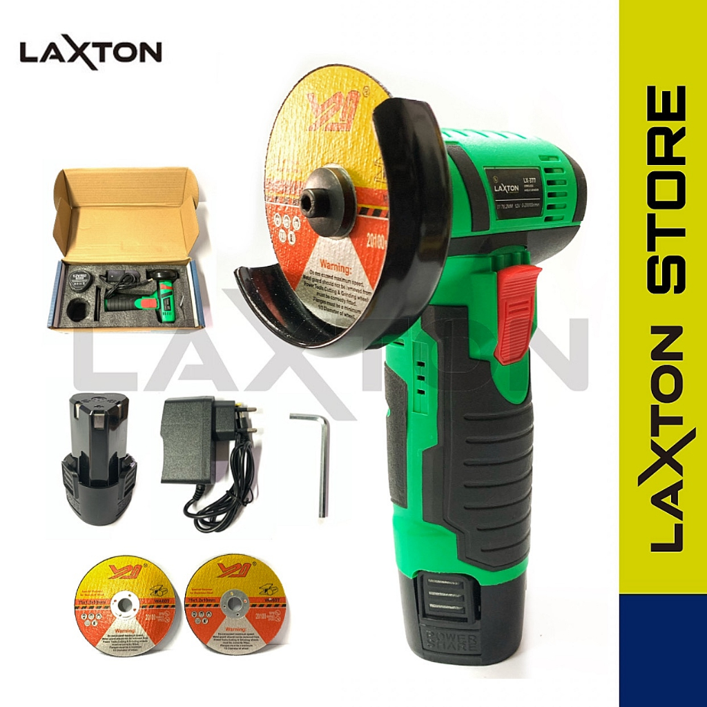 Jual Laxton Lx Mesin Gerinda Tangan Angle Grinder Baterai Cordless