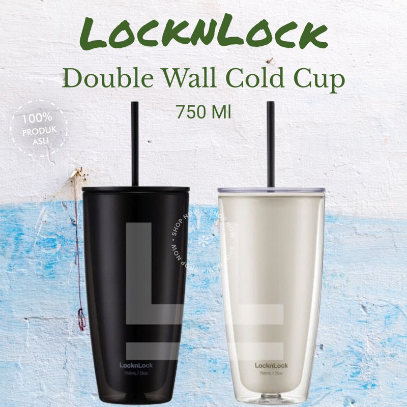 Jual Sale Locknlock Double Wall Cold Cup Ml Black Ivory